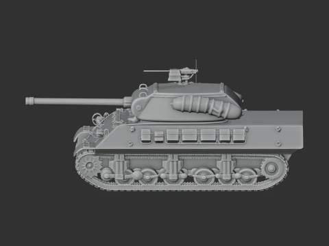 M36 Jackson tank 3D Model