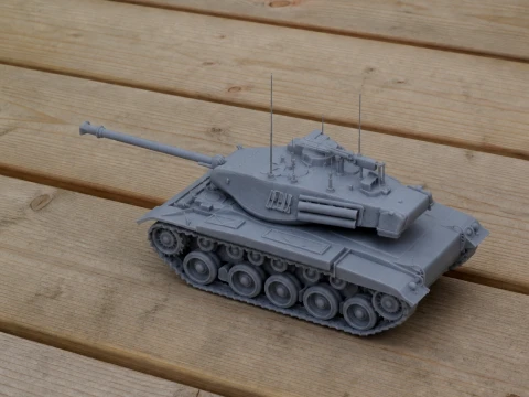 M41 Walker Bulldog tank 3D Model
