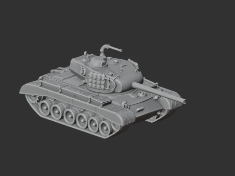 M45 tank 3D Model