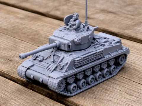 Carro armato M4A3E8 Easy Eight Modello 3D