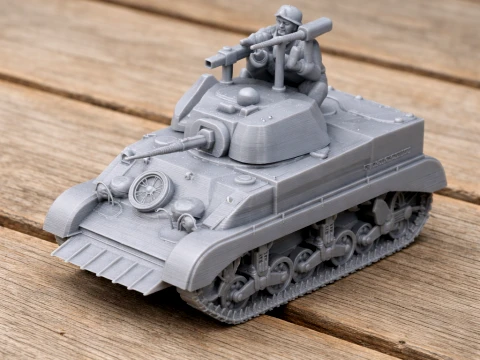 Carro armato M5 Stuart Modello 3D