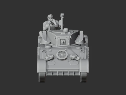 M5 Stuart tank 3D Model