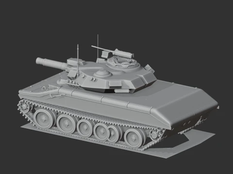 M551 Sheridan tank 3D Model