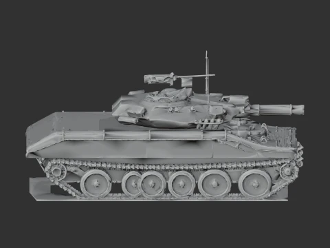M551 Sheridan tank 3D Model
