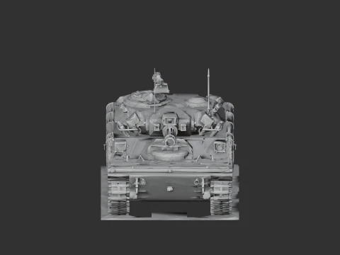M551 Sheridan tank 3D Model