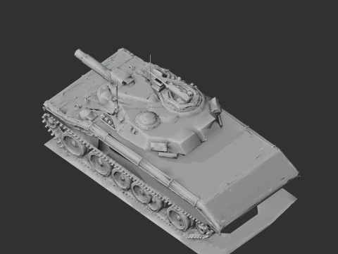 M551 Sheridan tank 3D Model