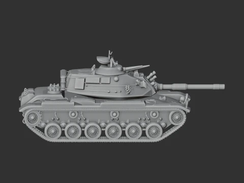 M60A3 tank 3D Model