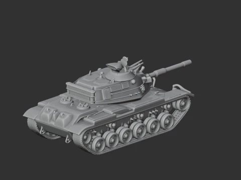 M60A3 tank 3D Model