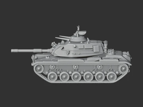 M60A3 tank 3D Model