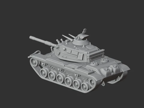 M60A3 tank 3D Model