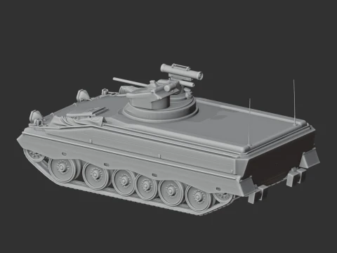 Marder 1A3 tank 3D Model
