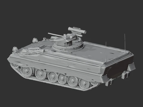 Marder 1A3 tank 3D Model