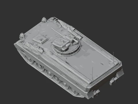 Marder 1A3 tank 3D Model