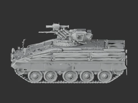 Marder 1A5 tank 3D Model