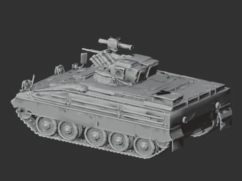 Marder 1A5 tank 3D Model