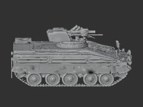 Marder 1A5 tank 3D Model