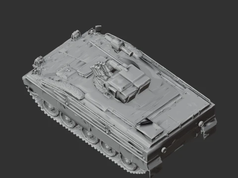 Marder 1A5 tank 3D Model