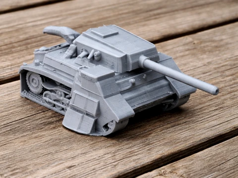 Middelgrote tank Roemeni&euml; uit 1942 3D Model