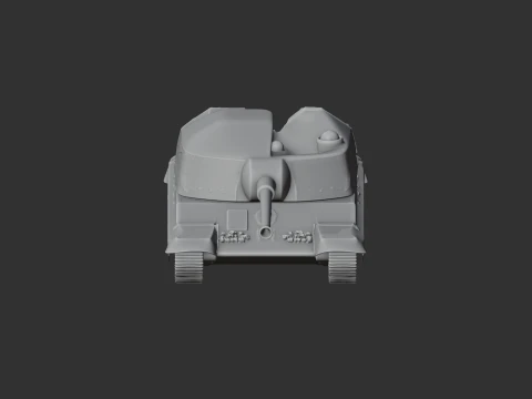 2S19 Msta-S 3D Model