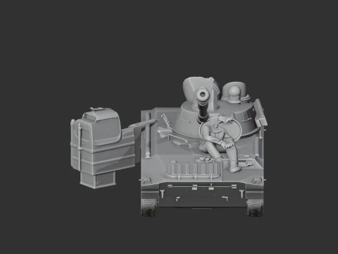 2S1 Gvozdika 3D Model