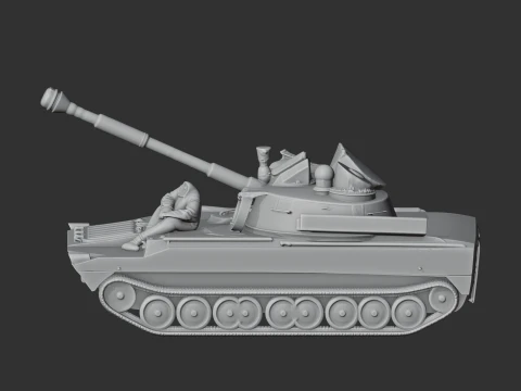 2S1 Gvozdika 3D Model