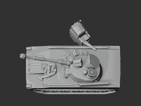 2S1 Gvozdika 3D Model