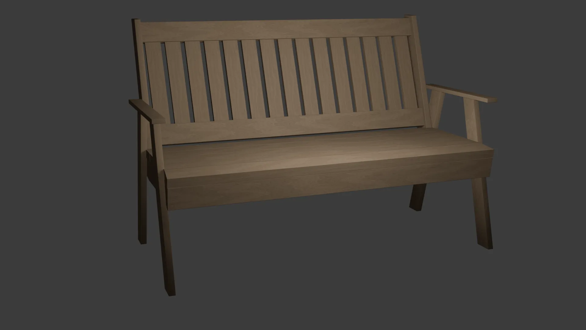 Bench 3D 3D Model .c4d .max .obj .3ds .fbx .stl .blend 