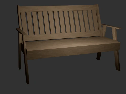 Bench 3D 3D Model