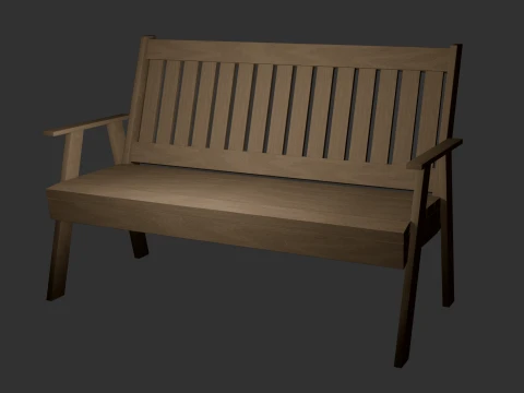 Bench 3D 3D Model