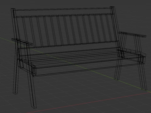 Bench 3D 3D Model