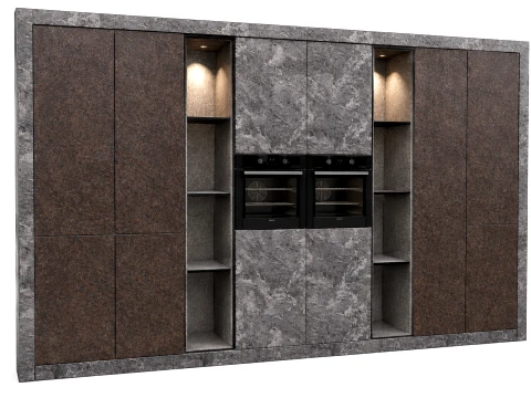 Kitchen granite modern 3D Model