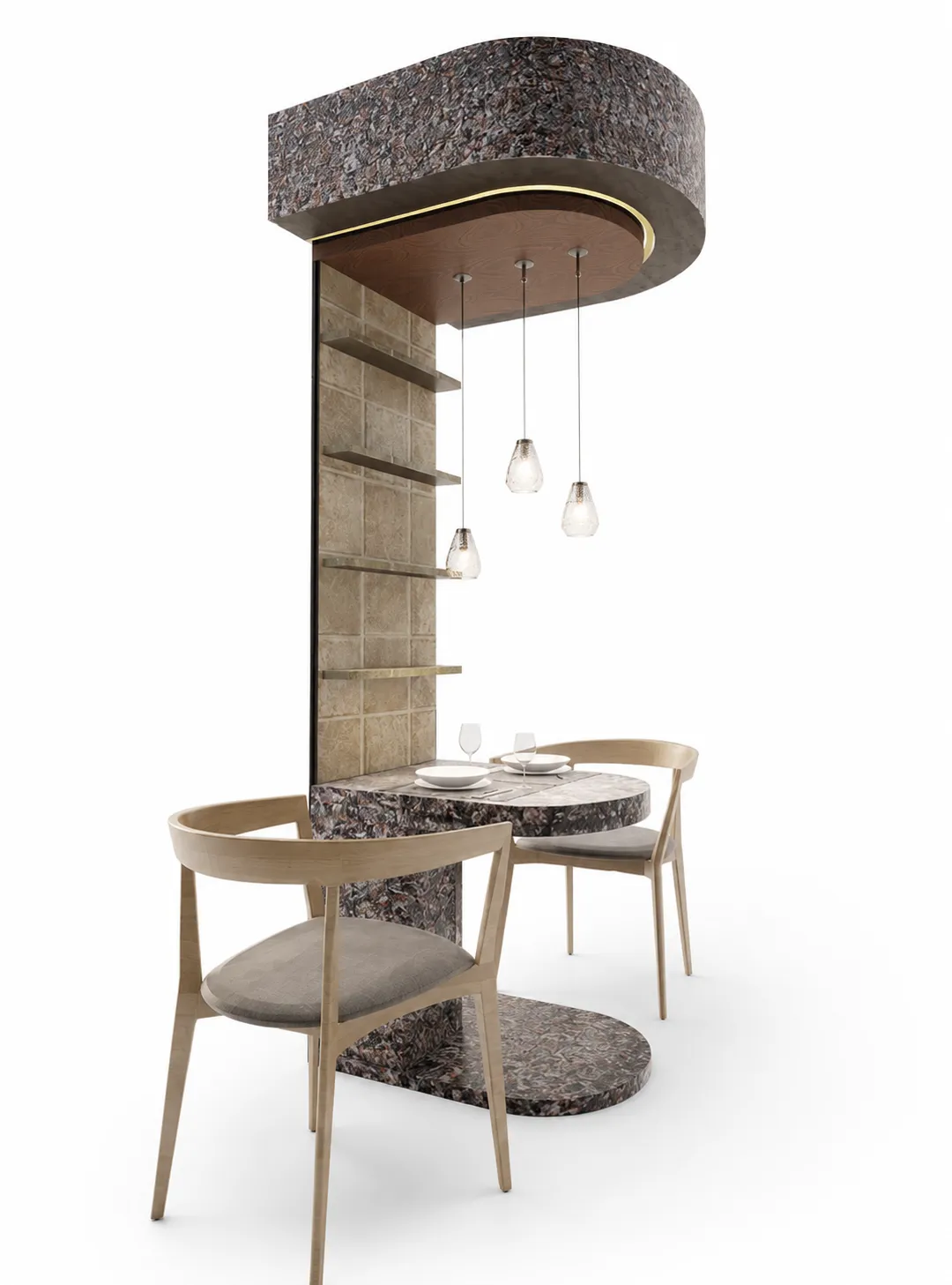 Restaurant table 3D Model .c4d .max .obj .3ds .fbx .stl .blend 