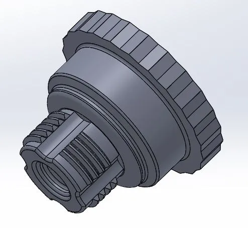 Universal Threaded Cap 3D Print Model .c4d .max .obj .3ds .fbx .stl .blend 