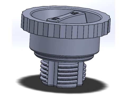 Universal Threaded Cap 3D Print Model