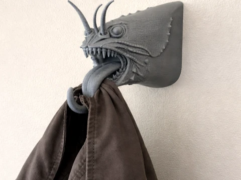 Lobster Head Wall Hanger Coat and Key Holder Hook 3D Model