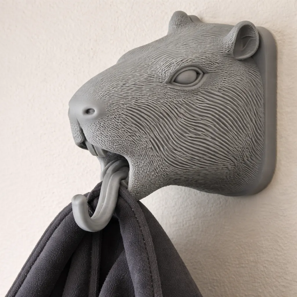 Capybara 3D Model .c4d .max .obj .3ds .fbx .stl .blend