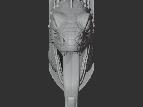 Iguana HEAD WALL HANGER COAT AND KEY HOLDER HOOK 3D Model