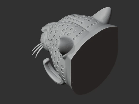 Jaguar HEAD WALL HANGER COAT AND KEY HOLDER HOOK 3D Model