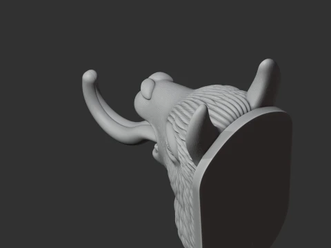 Llama HEAD WALL HANGER COAT AND KEY HOLDER HOOK 3D Model