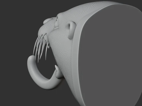 Otter HEAD WALL HANGER COAT AND KEY HOLDER HOOK 3D Model
