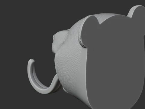 Panda HEAD WALL HANGER COAT AND KEY HOLDER HOOK 3D Model