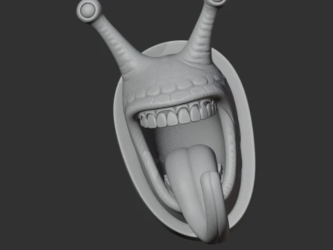 Snail HEAD WALL HANGER COAT AND KEY HOLDER HOOK 3D Model