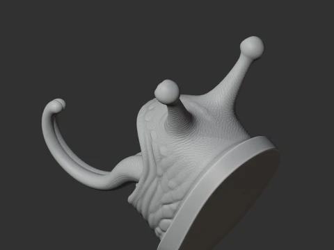 Snail HEAD WALL HANGER COAT AND KEY HOLDER HOOK 3D Model