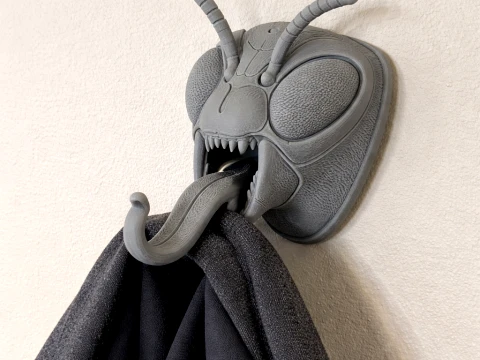 APPENDIABITI DA PARETE TESTA DI VESPA E GANCIO PORTACHIAVI Modello 3D