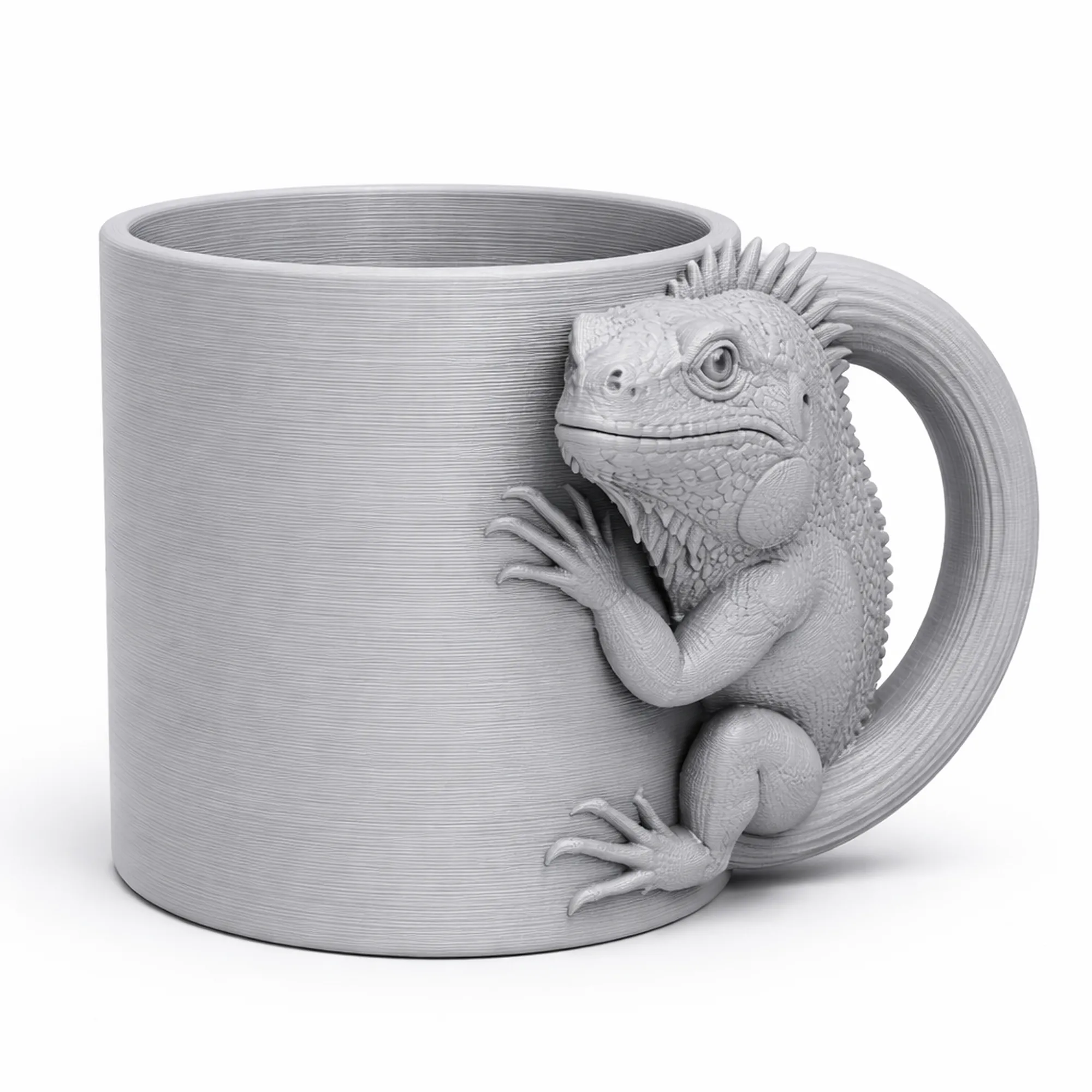 Iguana Mug 3D Model .c4d .max .obj .3ds .fbx .stl .blend 