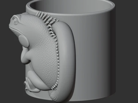 Iguana Mug 3D Model