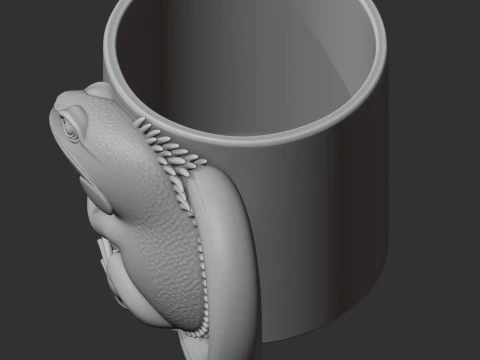 Iguana Mug 3D Model