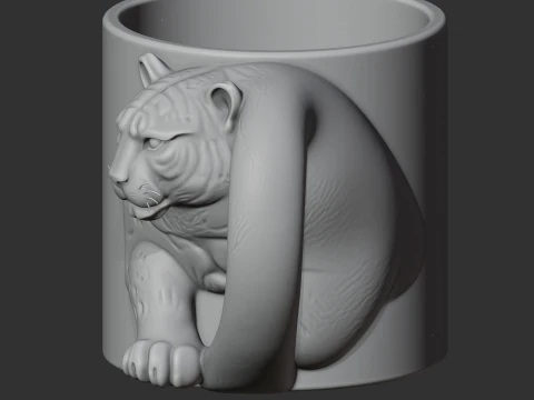 Jaguar Mug 3D Model