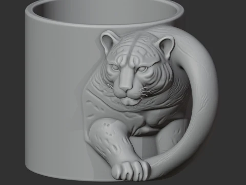 Jaguar Mug 3D Model