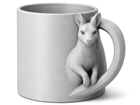 Kangaroo Mug 3D Model